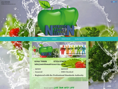 nutritionadviceservice.co.uk snapshot