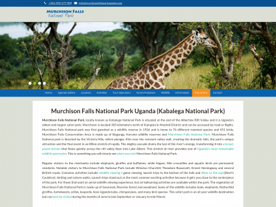 www.murchisonfallsparkuganda.com snapshot
