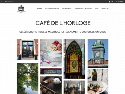 www.lecafedelhorloge.com snapshot