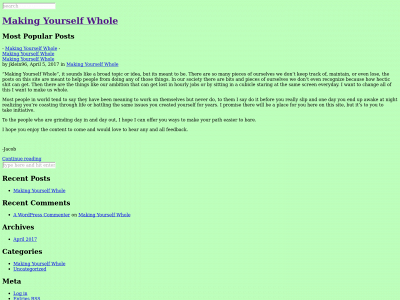 makingyourselfwhole.com snapshot