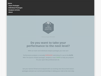 thesportsanalyst.co.uk snapshot