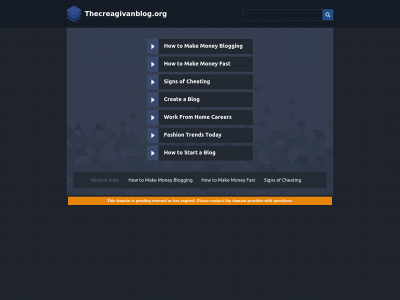 thecreagivanblog.org snapshot