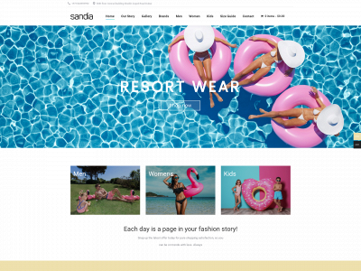 sandiaresortwear.com snapshot