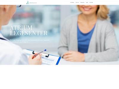atriumlegesenter.no snapshot