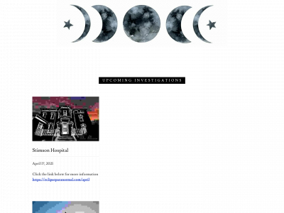 eclipseparanormal.com snapshot
