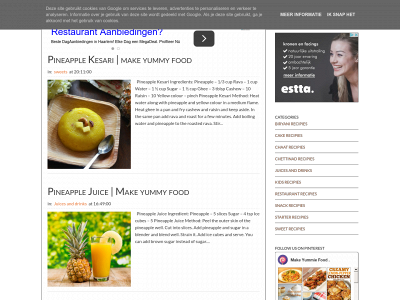 makeyummiefood.blogspot.com snapshot