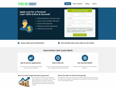 fundmecredit.com snapshot