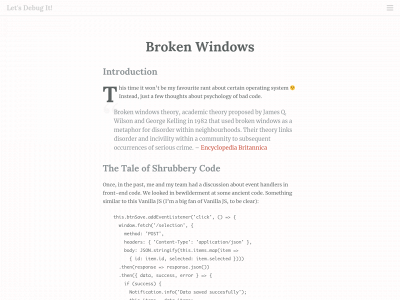 letsdebug.it snapshot