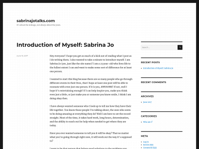 sabrinajotalks.com snapshot