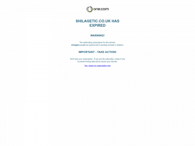 shilagetic.co.uk snapshot