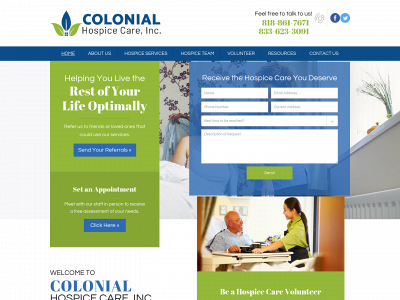colonialhospice.com snapshot