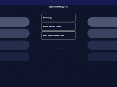saturnmythology.com snapshot