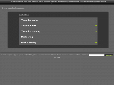 theprowclimbing.com snapshot