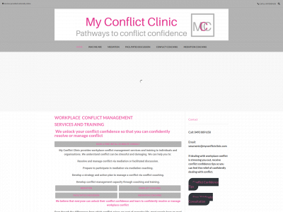 myconflictclinic.com snapshot