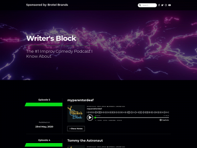 writersblockpodcast.com snapshot