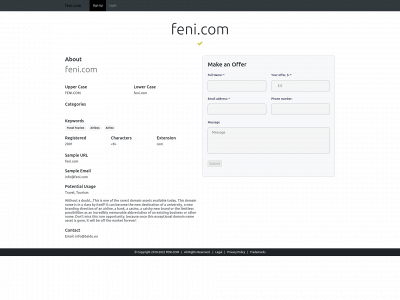 feni.com snapshot