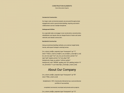 constructionelementsfl.com snapshot