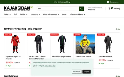 kajaksidan.se snapshot