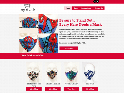 mymaskonline.co.uk snapshot