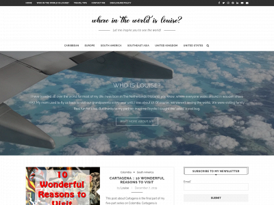 whereintheworldislouise.com snapshot