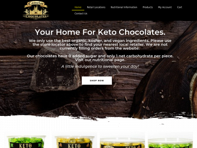 camelotchocolates.com snapshot