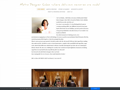 www.metrodesignercakesbybelinda.com snapshot