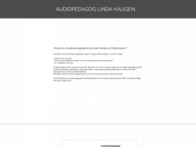 audiopedagoghaugen.no snapshot