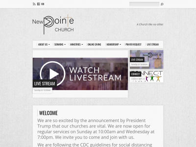 newpointechurch.live snapshot