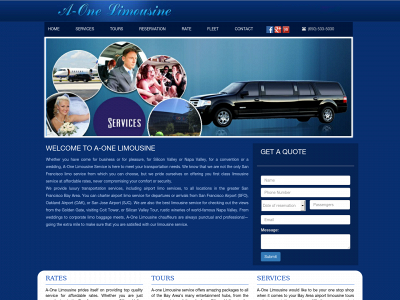 a-onelimousine.com snapshot