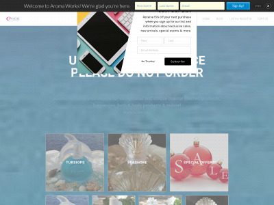 www.aromaworks.net snapshot