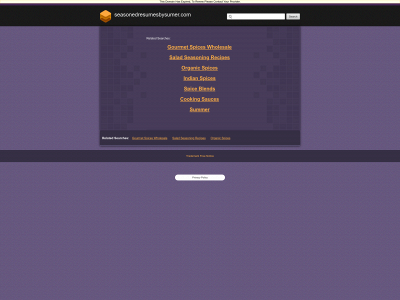 www.seasonedresumesbysumer.com snapshot