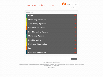 carolreiswigmarketingsecrets.com snapshot