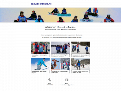 snowbordkurs.no snapshot