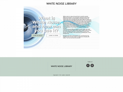 whitenoiselibrary.com snapshot