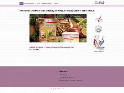 otlindhealthandbeauty.no snapshot