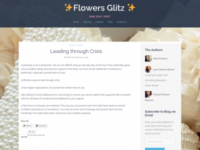 flowersglitz.com snapshot