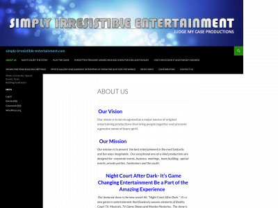 simply-irresistible-entertainment.com snapshot