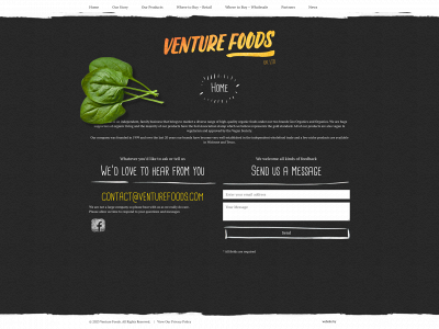venturefoods.co.uk snapshot