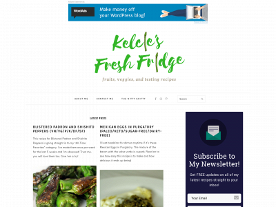 kelciesfreshfridge.com snapshot