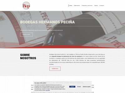bodegashermanospecina.es snapshot