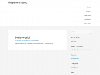 finepenmarketing.com snapshot