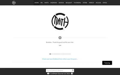 www.bcraftmath.com snapshot