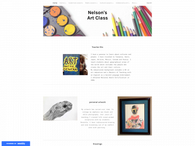 nelson-art-class.weebly.com snapshot