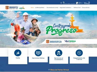 muniandahuaylas.gob.pe snapshot