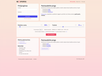 neosportas.lt snapshot