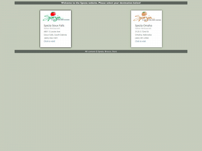 speziarestaurant.com snapshot