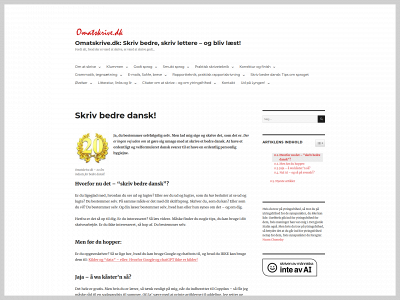 omatskrive.dk snapshot