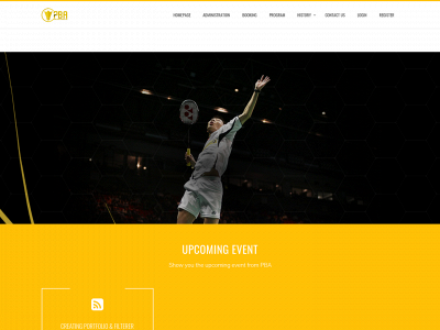 pbaworldofbadminton.com snapshot