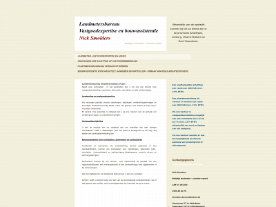 landmetersmolders.be snapshot