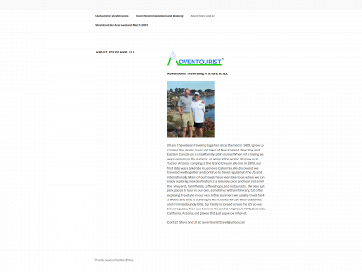 adventourist.info snapshot